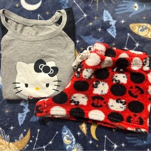 Hello Kitty Top+Shorts Pajama Set